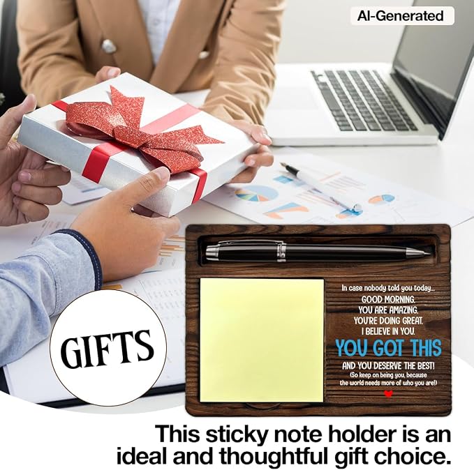 Inspirational Sticky Note Holder Motivational You Got This Gifts You Got This Self-Stick Note Pad Holders Positive Home Office Decor