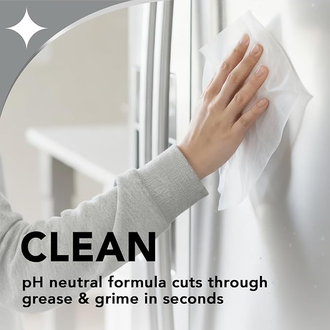 Weiman Stainless Steel Cleaner & Polish Kit, 1 Wipes & Cloth, Anti-Fingerprint, Removes Grease, Water Spots, Streaks & Residue, Polishing Cleaner Safe for Appliances, Chrome, Sinks & Grill Exteriors
