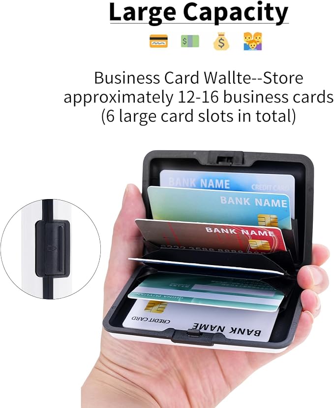 Women Credit Cards Holder,RFID Blocking Protection Aluminum Metal Wallet for Men Women Business Card Holder