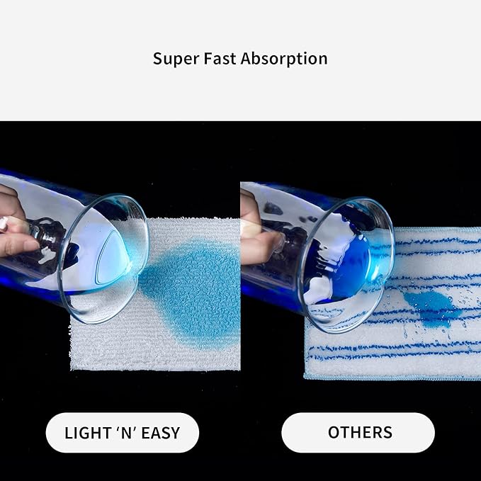 LIGHT 'N' EASY Steam Mop Pads Replacement Reusable Original for S3601/7688ANB/7688ANW/S6/S15（2pcs）