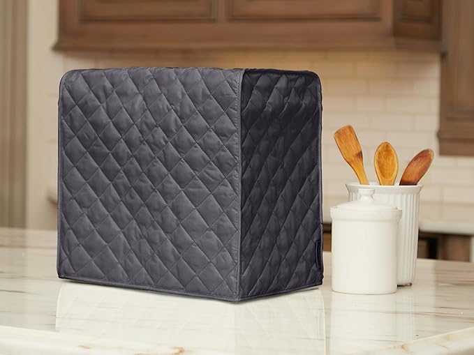 Covermates Keepsakes Rectangular Appliance Cover – Quilted Kitchen Appliance Cover for Countertop Storage – Dust Protection – Stain Resistant – Washable – Slip-On Appliance Design, Slate