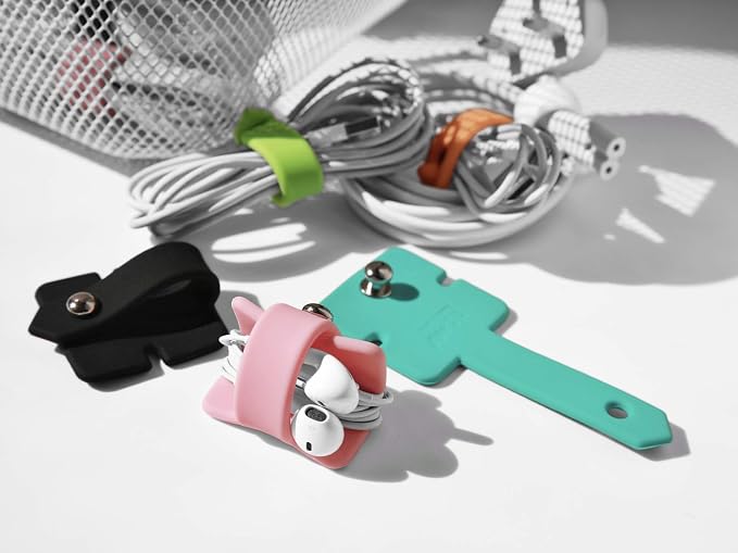 Cord Organizer Earbuds Holder Earphones Wrap Headset Headphone Wrap Winder Cord Manager Cable Winder Set of 2