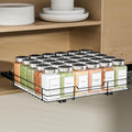 BOIVSHI Spice Rack Organizer for Cabinet, 1 Tier Pull Out Spice Rack, Spice Organizer for Cabinet, Kitchen and Pantry, Fits Spices, Sauces, Canned Food (12.5''Wx10.5''Dx2.5''H)