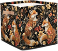 TropicalLife Fox Storage Cube, 13 Inch Fabric Cube Storage Organizer Bin for Shelves Clothes, Decorative Foldable Storage Boxes