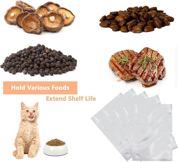 Heat Sealable Mylar Food Storage Bag,ULIFESTAR 5.5Mil Thicker Food Storage Pouches Oxygen Absorbers Vacuum Seal Airtight Packaging for Coffee Beans, Tea, Grains, etc(26 * 40cm/10.24 * 15.75'')