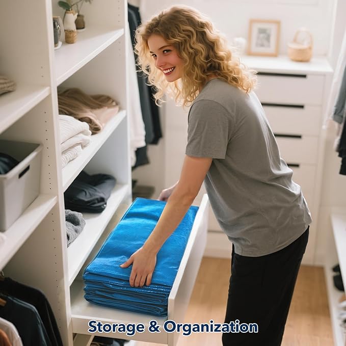 Moving Bags Heavy Duty,Extra Large Moving Bags for Travel/College Packing/Storage/Organization/Seasonal Clothes & Bedding Storage,Moving Supplies Bins,Compatible with Ikea Frakta Cart (Blue,10 Pack)