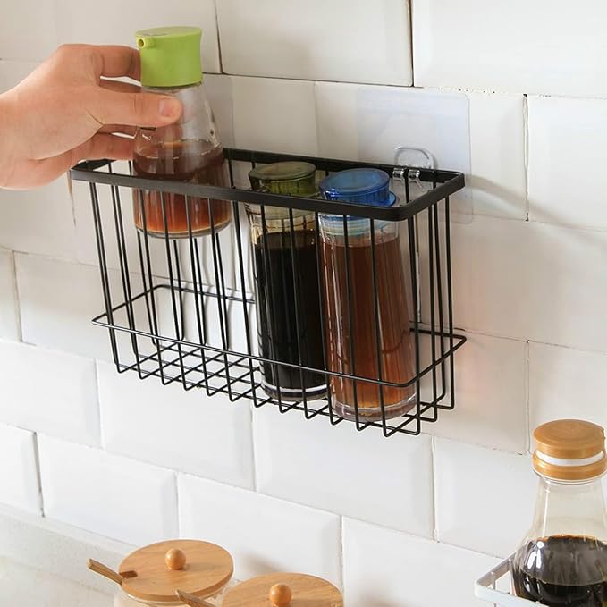 Over the Cabinet Door Organizer 2 Pack, Self Adhesive cabinet door organizer Pantry Door Organizer, Inside Cabinet Storage, Cutting Board Organizer Wall Mounted, Home Organization