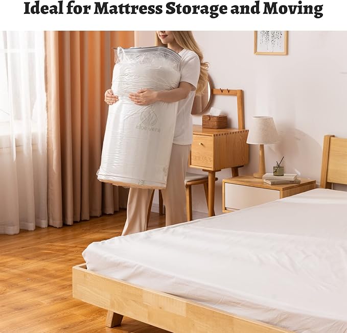 Mattress Vacuum Bag, 86x39in Space Saver Vacuum Storage Bags, Oversized Vacuum Bags, Reusable Space Saver Bags, Twin Mattress Vacuum Bag King for Memory Foam Mattress Moving Storage, 86.7x39.4in