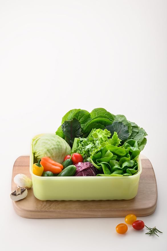 LocknLock Fresh-Block Plastic Food Storage Container | Produce Storage Containers for Fridge | Vegetable & Fruit Storage Containers for Fridge, Airtight Storage, Microwave & Dishwasher Safe 330ml