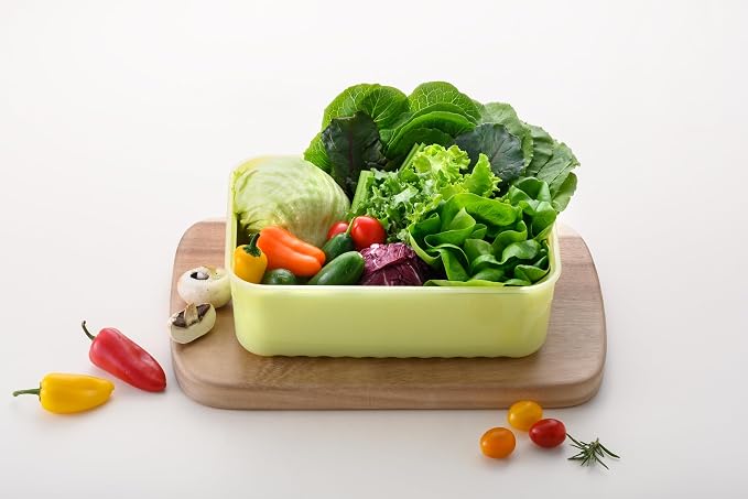 LocknLock Fresh-Block Plastic Food Storage Container | Produce Storage Containers for Fridge | Vegetable & Fruit Storage Containers for Fridge, Airtight Storage, Microwave & Dishwasher Safe, 3.2L