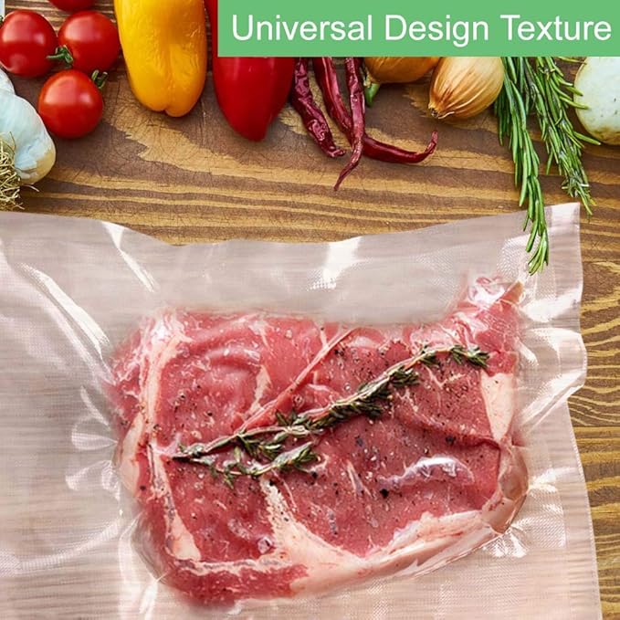 O2frepak 300 Bags 100 of Each Size Plus Quart 10"x13" and Quart 8"x12" and Pint 6"x10" BPA Free Sous Vide Seal a Meal Commercial Grade Vacuum Seal PreCut Combo Pack Bag