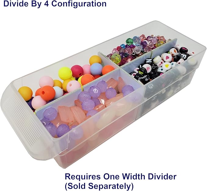 (6-Pack) Small Drawer Configurable Length Dividers compatible with Akro-Mils Plastic Storage Craft Cabinets, (Dividers Only)