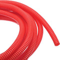 DMiotech 20ft Wire Loom Split Tubing 1/4 Inch(6.5 Mm) ID, Cord Protectors from Pet Flexible Conduit Cable Management for Office, Home, Garden, Red