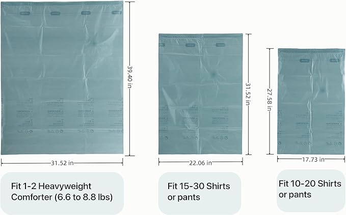 Vacuum Storage Bags for Clothing - NeatNest Mixed Set, Includes Roll-Up, Flat, Cube Bags in Multiple Sizes for Travel and Home, Vacuum or Hand Press, All-in-One Space Saver Kit for Clothes and Bedding