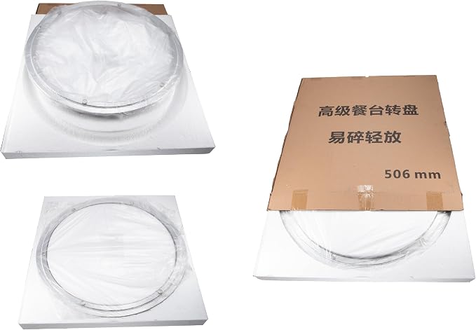 Aluminum Heavy Duty Lazy Susan Rotating Turntable Bearing Swivel Plate Hardware for Dining-Table (20 inch (14mm))