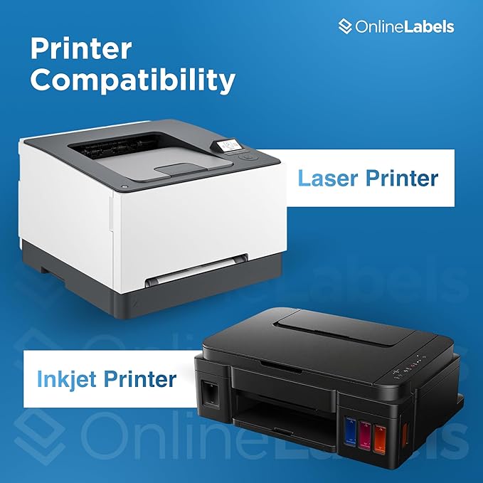 8.5 x 5.5 Half-Sheet Shipping Labels - Permanent, White Matte - for FBA, FedEx, UPS - Pack of 20,000 Labels, 10,000 Sheets - Inkjet/Laser Printers - Online Labels