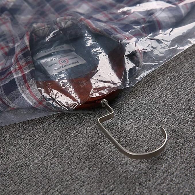 50 Pack 35.4inch Plastic Clear Dry Cleaning Hanging Lightweight Garment Clothes Cover Protector Bags for Closet Clothes Storage.