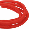 DMiotech 20ft Wire Loom Split Tubing 1 1/4 Inch(31.8mm) ID, Cord Protectors from Pet Flexible Conduit Cable Management for Office Home Garden, Red