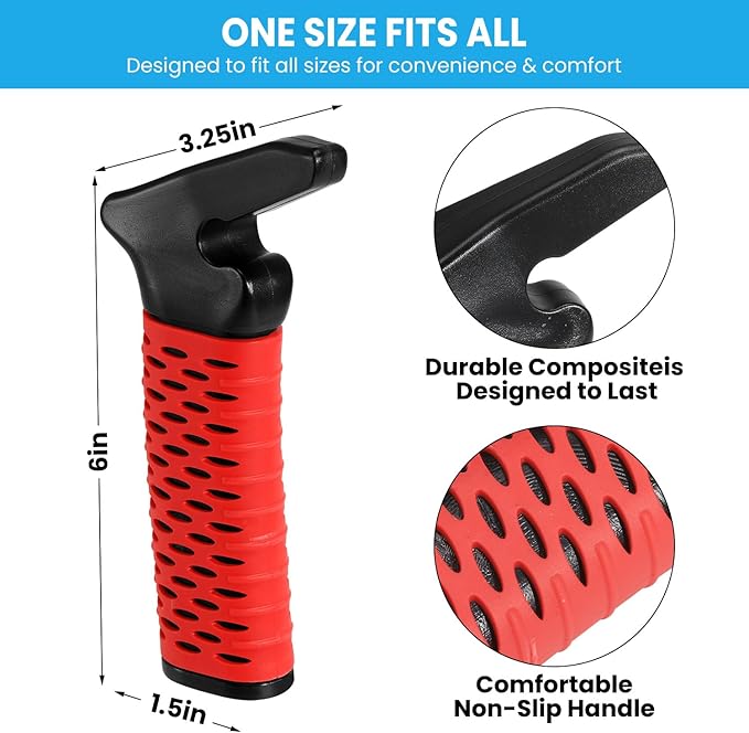 CAidRE Car Door Handle for Elderly, Car Handle Assist Support Handle, Portable Mobility Aids for Getting Out of Car, Auto Grab Cane for Seniors and Handicapped, 2 Pack