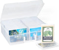 Lifewit 20 Pcs Photo Storage Box, Photo Albums 4x6 Pictures, Acid-Free Stackable Case with Labels, Trading Card Container for Sticker, Seed, Scrapbooking, Craft, Diamond Art, Classroom Supplies, Clear
