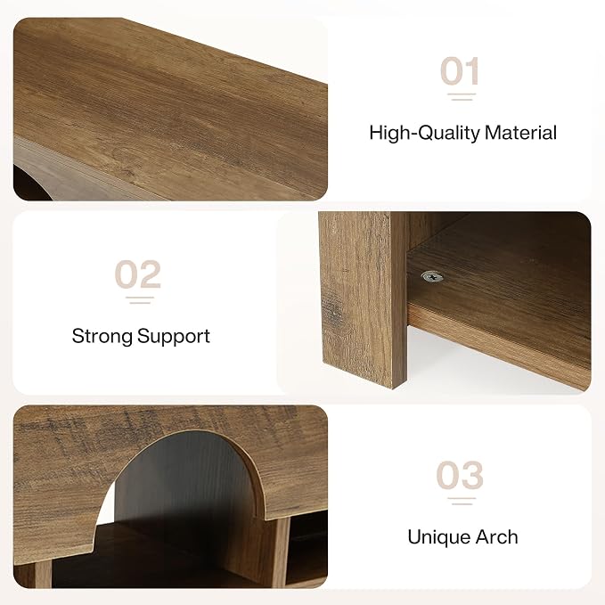 63" Entryway Bench with Shoe Storage, Farmhouse Bench with 12 Cubbies | Stores 12 Pairs, Slim 11.8" Profile, Arched Cubby Design, Shoe Organizer, Ventilated Storage, Wood Bedroom Bench