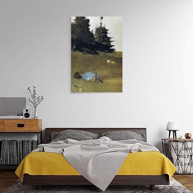 FFYunXia Andrew Wyeth Prints Wall Art Paintings Poster Distant Thunder Wall Art Aesthetic Canvas Painting Picture Living Room Decor Home Frame 12x18inch(30x45cm)