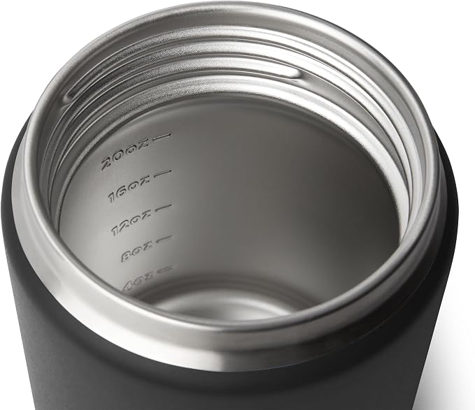 YETI Rambler 24 oz Food Jar, Vacuum Insulated, Stainless Steel, With Airtight Lid, Black