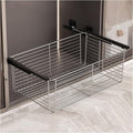 Pull-out Clothes Storage Basket,Stackable Storage Bins with Slide Rails,Stackable Shelf Baskets Organizer,for Wardrobe and Closet Drawer in Bedroom Office(30.31-32.28in)