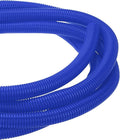 DMiotech 10ft Wire Loom Split Tubing 1 Inch(25.4mm) ID, Cord Protectors from Pet Flexible Conduit Cable Management for Office Home Garden, Blue