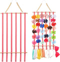 YOcity Bow Holder for Girls Hair Bows Hair Bow Organizer,Baby Headband Holder for Girls Hair Accessories Display Wall Door Closet Decor for Nursery Baby Toddler Room Pink