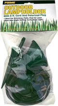 Prime FLH10506 150-Watt Green Floodlight Holder with 6-Feet 18/2 SJTW Power Cord