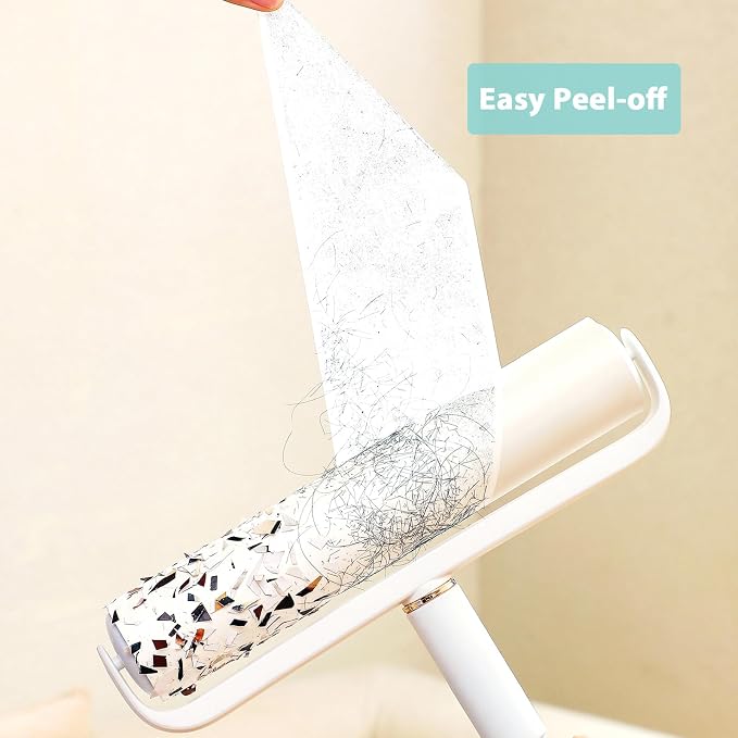 9.45 inch Lint Roller Refills for Floor Lint Roller Replacement 9.4 inch to 9.5 inch Wide Large Floor and Carpet Lint Remover Refills, Pack of 3 Rolls Extra Sticky 180 Sheets Total