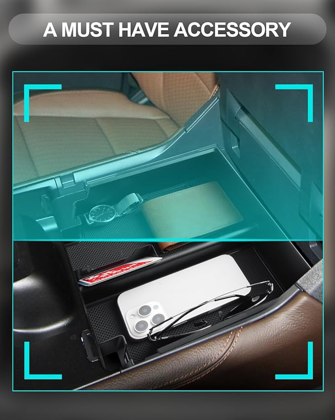 CDEFG for 2025 2026 Ford Expedition Center Console Organizer for 2025 2026 Ford Expedition Accessories Middle Console Organizer 2025 2026 Expedition Armrest Storage Box