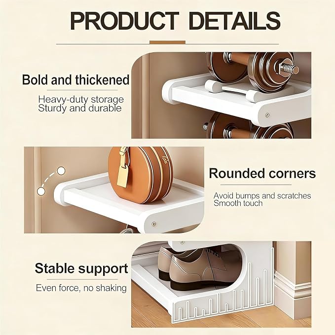 7-Tier Vertical Shoe Rack, Bamboo Free Standing Shoe Rack Shelf, Shoe Storage Stand, Entryway Shoe Tower, Vertical Shoe Organizer for Narrow Closet, Entryway, Hallway
