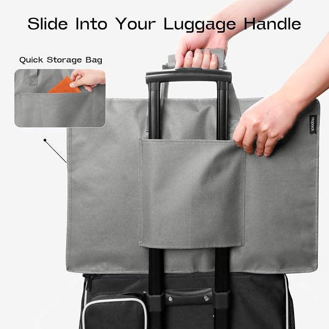 Shoe Bag for Travel with Handle, Travel Shoe Organizer Portable Luggage Shoe Storage Bag, Shoe Bags for Packing in Suitcase (Grey)