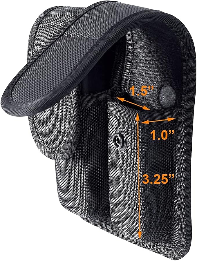 Molded Double Mag Pouch Holster with Double and Single Stack Magazines .380, 9mm & 40 Cal for S&W M&P Ruger Glock Walther H&K