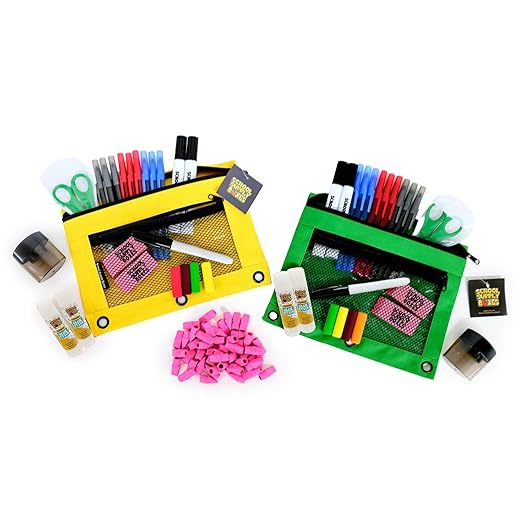 Mega Back to School Bundle | 1 Box - 474 Pieces per Box | School Supply Boxes - Back to School Essentials | Includes All of Your Back to School Needs for Students & Teachers