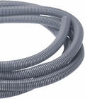 DMiotech 20ft Wire Loom Split Tubing 1 Inch(25.4mm) ID, Cord Protectors from Pet Flexible Conduit Cable Management for Office Home Garden, Gray