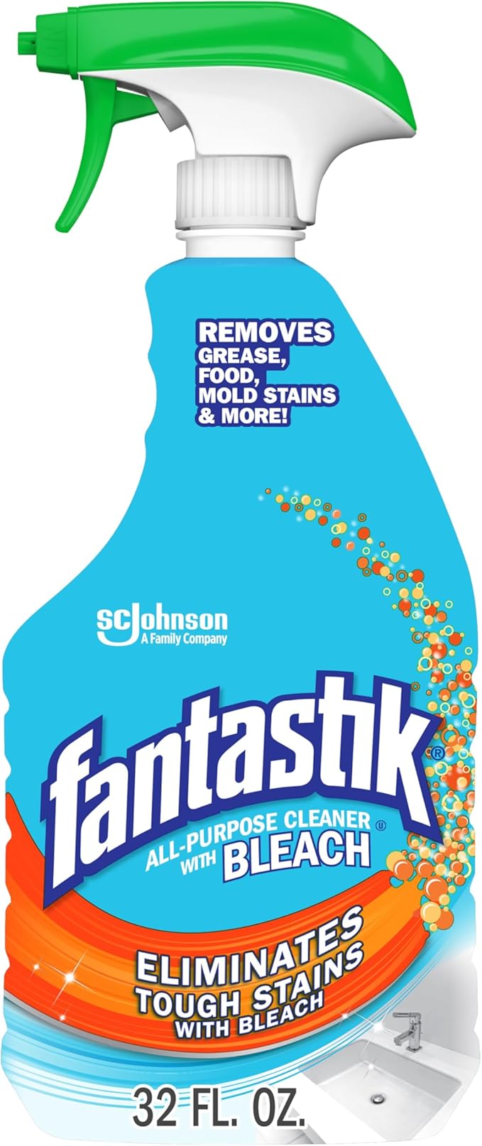 Fantastik All-Purpose Cleaner, with Bleach, 32 Fl Oz