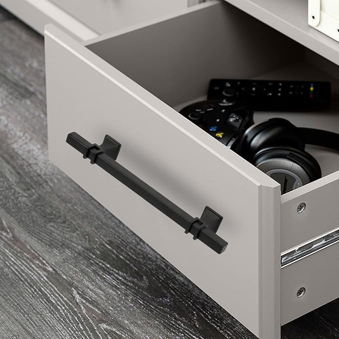 30 Pack 6-1/4 Inch Cabinet Pulls Black Cabinet Handles Matte Black Drawer Pulls Kitchen Cabinet Handles Kitchen Cabinet Hardware