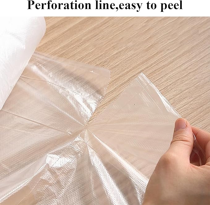 20 Rolls Plastic Produce Bags for Groceries,35x50cm(14x20in) Durable Clear Food Storage Bags for Bread,Fruits,Vegetables,Kitchen Disposable Plastic Storage Bag