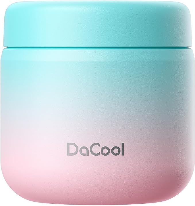 DaCool Kids Thermo for Hot Food Vacuum Stainless Steel Insulated Food Jar 13.5 OZ Kids Lunch Food Thermo Insulated Lunch Container Bento for School Office Picnic Travel Outdoors,Leakproof,BPA Free