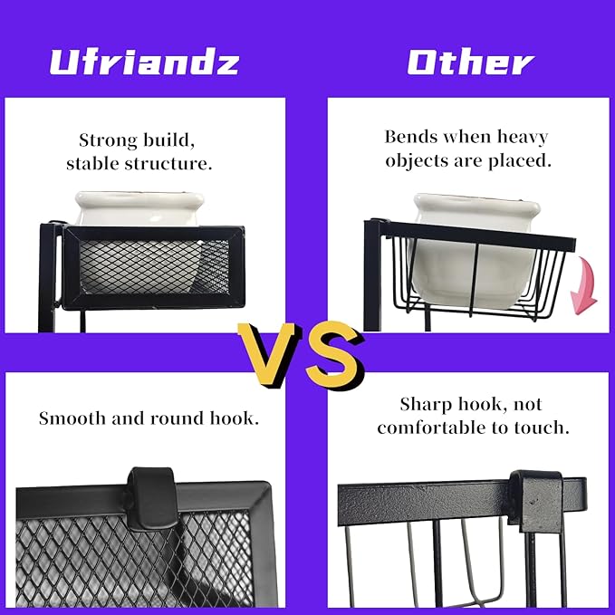 Under the Sink Organizer 2-Tier Pull Out Cabinet Organizer for Kitchen Bathroom, L-Shaped Undersink Shelves No Drill with Slide Out Drawer Space-Saving Storage Easy to Install Black 1 Pack