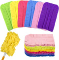 Fleece Reusable Duster Refill Compitable with Swiffer Hand Duster | 12 Pack Washable Heavy Duty Duster Pads, 360 Cleaning Pads for Fan, Window, Furniture, Floor (Handle is Not Included)