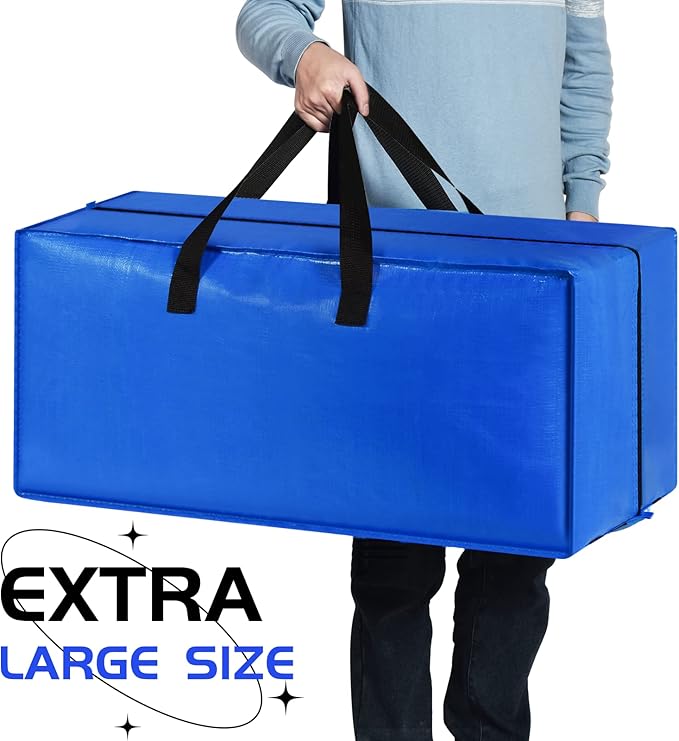 Moving Bags, Large Storage Bags Alternative to Moving Boxes, Moving Supplies for Packing, 10 Packs