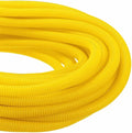 DMiotech 100ft Wire Loom Split Tubing 1 Inch(25.4mm) ID, Cord Protectors from Pet Flexible Conduit Cable Management for Office Home Garden, Yellow