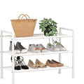 3-Tier Metal Shoe Rack, Heavy Duty Shoe Organizer for Entryway | Storage Organizer for Closet Entryway Garage Dorm Room, Easy Assembly Multi-Purpose Shelf