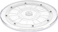 9" Acrylic Clear Lazy Susan Turntable | Steel Ball Bearing for 360-Degree Rotation,Durable Plastic Turntable for Tables Top,Cabinets,Spice Racks