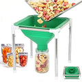 Extra Large Food Grade Silicone Collapsible Funnel and Stand, Fit Harvest Right Freeze Dryer,15" Wide, Fits All Size Dryer Trays, Easy Transfer Food to Mason Jars & Mylar Bags,Freeze Dryer Accessories