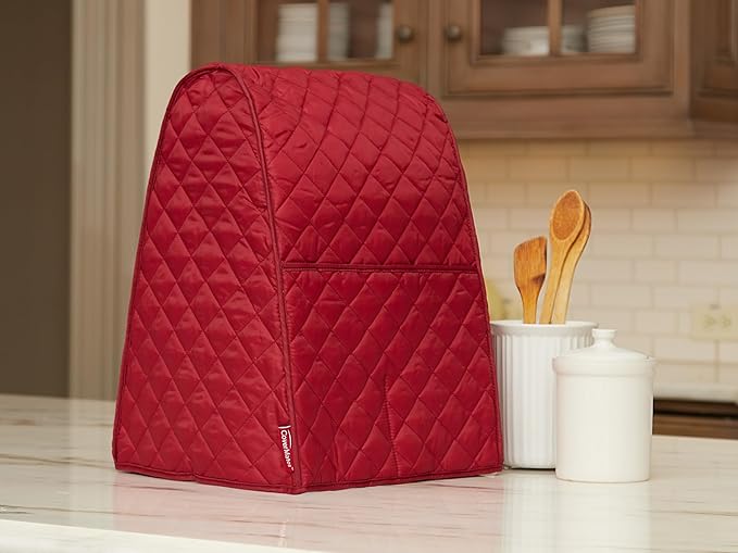 Covermates Keepsakes - Rounded Top Appliance Cover - Dust Protection - Stain Resistant - Washable - Appliance Cover, Red